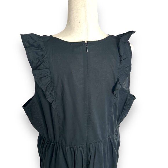 NWT J. Crew V-Neck Smocked Midi Dress Plus Size 20 Ruffle Peasant Cotton NEW - Picture 8 of 10